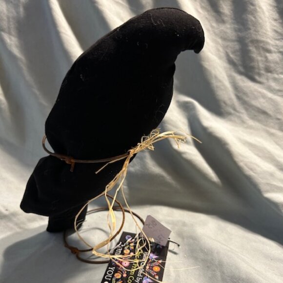 Other - NEW 8" chic n prim handmade crow primitive decoration decor spring home bird
